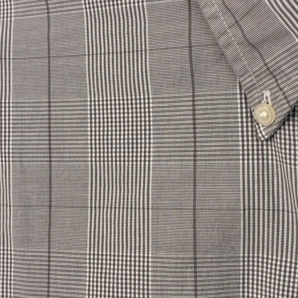 Abercrombie‎ & Fitch button-down shirt New WO Tags Mens XXL Gray Glen Plaid - Picture 5 of 11